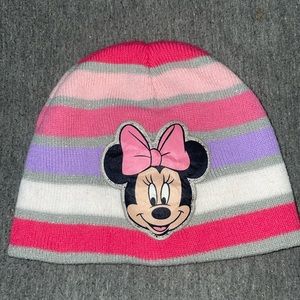 Girls Minnie beanie hat